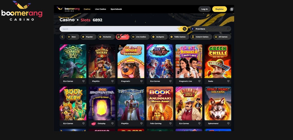 Verfügbare Spieltypen